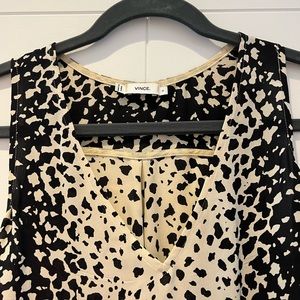 Vince Spotted Sleeveless